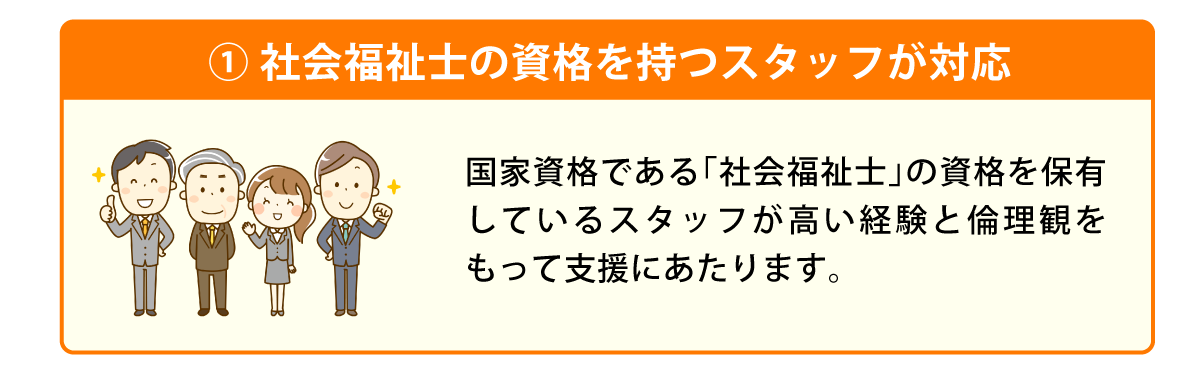 社会福祉士の資格を持つスタッフが対応_pc