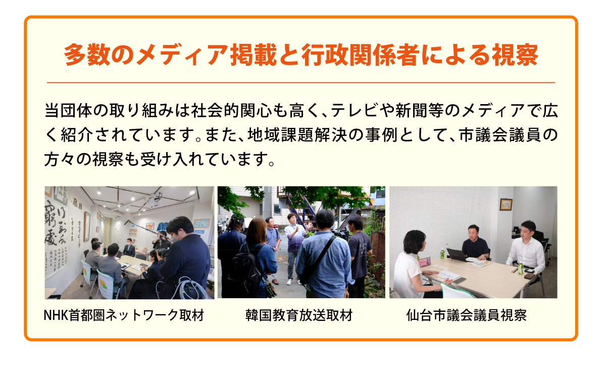 多数のメディア掲載と行政関係者による視察_pc